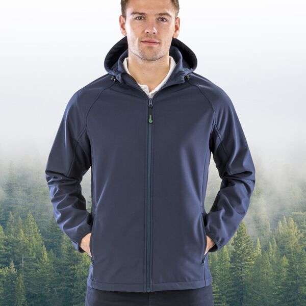 Recycled 3-layer printable hooded softshell Thumbnail