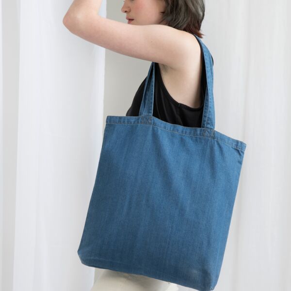 Mantis Denim Tote Bag Thumbnail